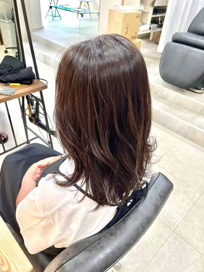 ミディアム カラー __ みずきのヘアスタイル