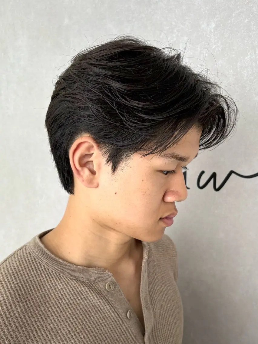 パーマ メンズ 縮毛矯正 濱口 健慎のヘアスタイル