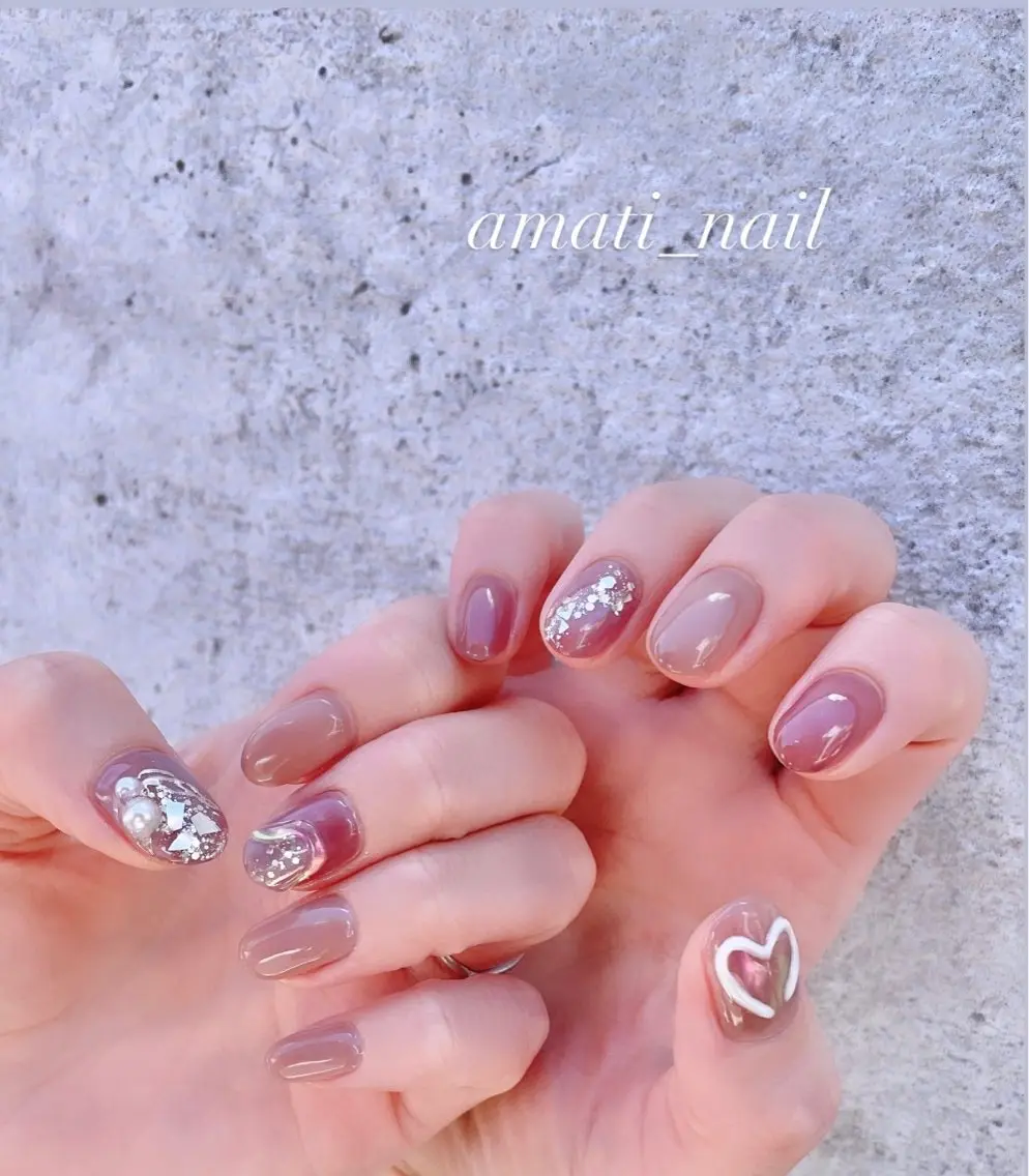 ネイル フットネイル ジェルネイル マグネットネイル ミラーネイル ニュアンスネイル ハンドネイル amati_nail TAKAKOのネイルデザイン