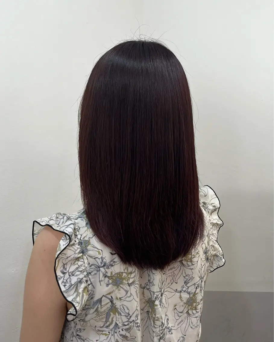 セミロング カラー ブリーチ ブラウンカラー 透明感カラー デザインカラー ハイトーンカラー ヘアカラー トリートメント sayuri /大阪・心斎橋美容師のヘアスタイル