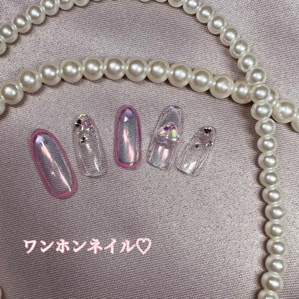 ネイル ワンホンネイル 鈴木 優希のネイルデザイン