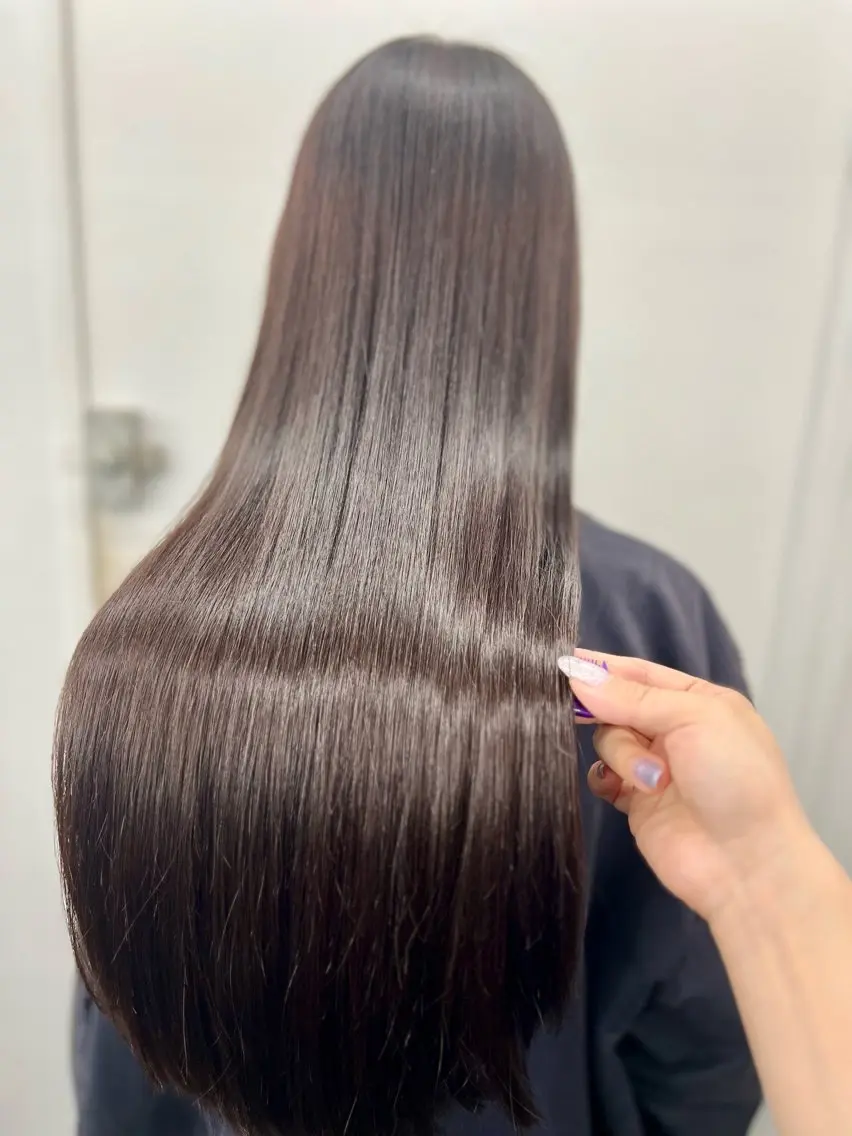 ロング カラー カット 縮毛矯正 トリートメント 透明感カラー特化🫧 🦋栗原🦋のヘアスタイル