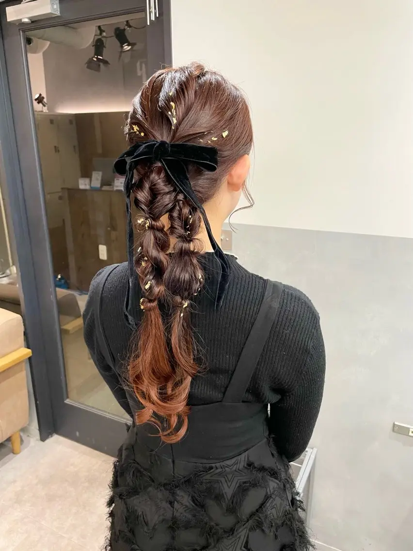 お呼ばれヘアセット🎀✨の写真