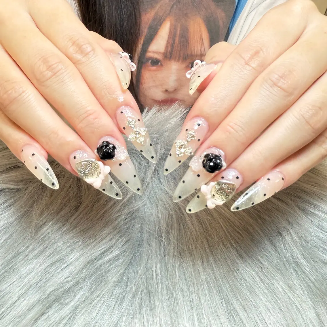ネイル ハンドネイル ANH ゴテゴテネイルのネイルデザイン