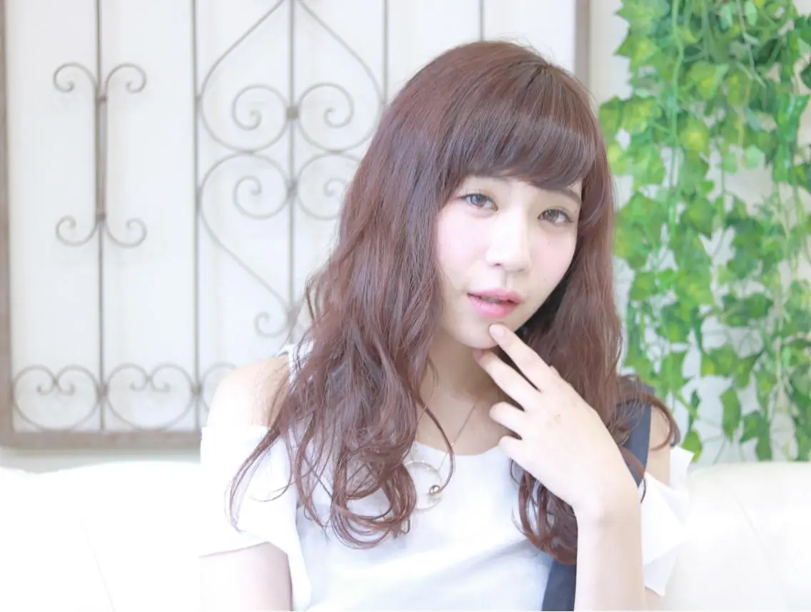 ロング パーマ 柳澤 興輝のヘアスタイル