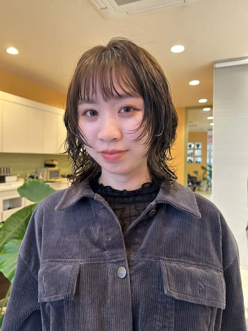 ミディアム カラー カット ヘアカラー トリートメント レイヤー/ブリーチ/ 渋谷/ルル🌿のヘアスタイル