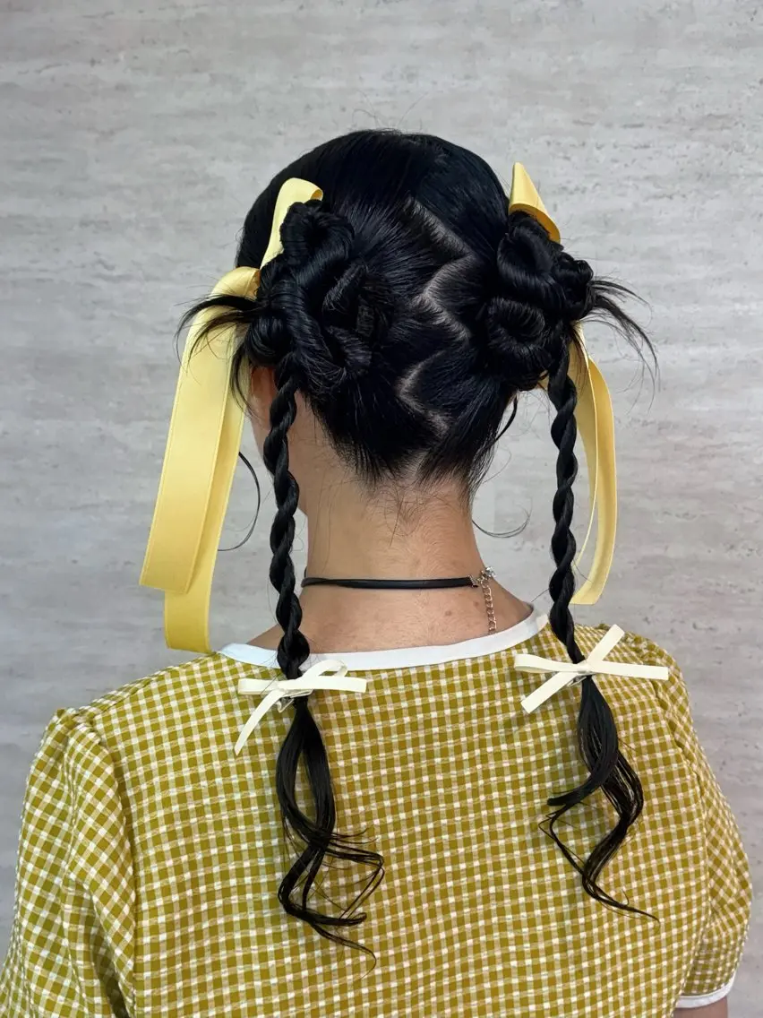 ヘアアレンジ ヘアセット 韓国ヘア🪽 あんじぇ🤍池袋のヘアスタイル