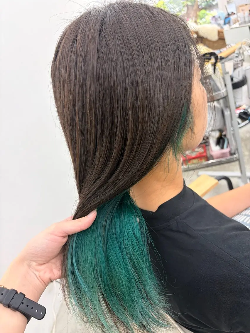 インナーカラー+フルカラー+マイクロバブル付きの写真