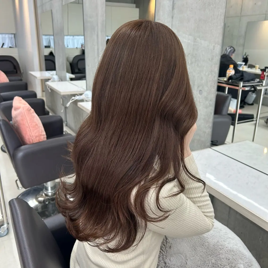 ロング ヘアカラー トリートメント LOE Yuuka/42🩵のヘアスタイル