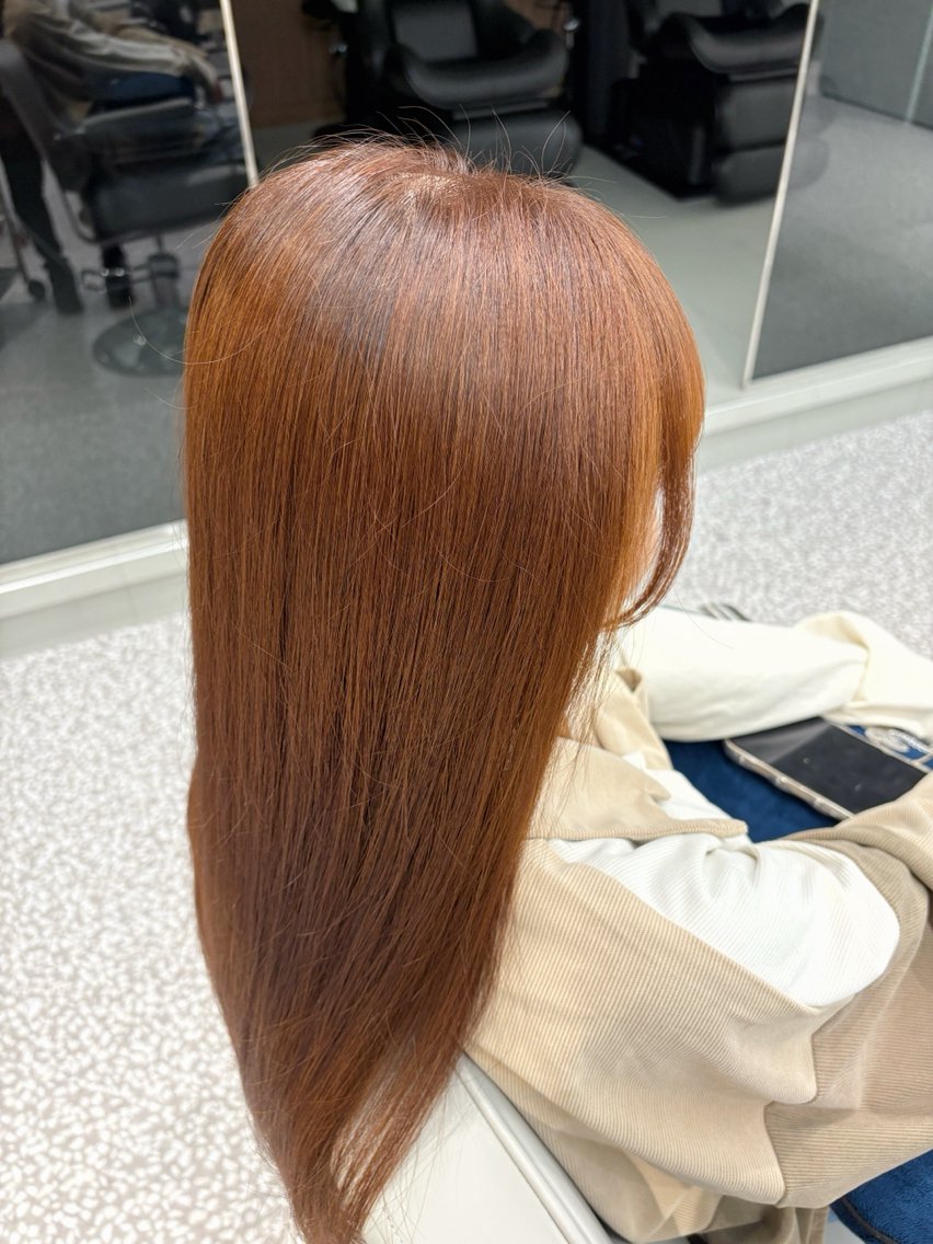 ロング カラー ブリーチ ブリーチなしカラー ヤマグチ ミレイのヘアスタイル