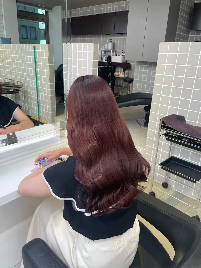 ロング カラー ヘアアレンジ ヘアカラー トリートメント ヘアセット 💗横浜美容室 💗HARUNAのヘアスタイル
