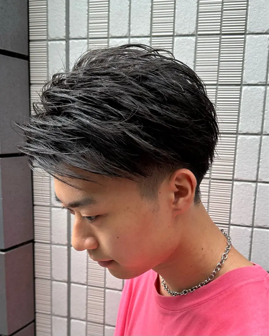 ショート ヘアアレンジ メンズ カット 梅田/メンズパーマ /短髪/田中崇奨のヘアスタイル