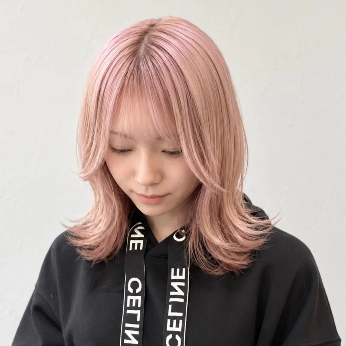 セミロング カラー カット ヘアカラー 駒沢 聡のヘアスタイル