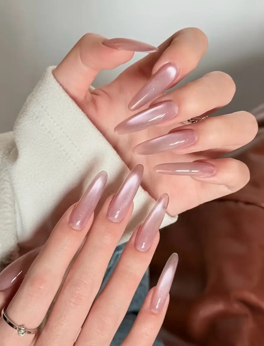 ネイル オーロラネイル 長さ出し フラッシュネイル フラワーネイル フットネイル ハンドネイル 🎀 Ruruのネイルデザイン