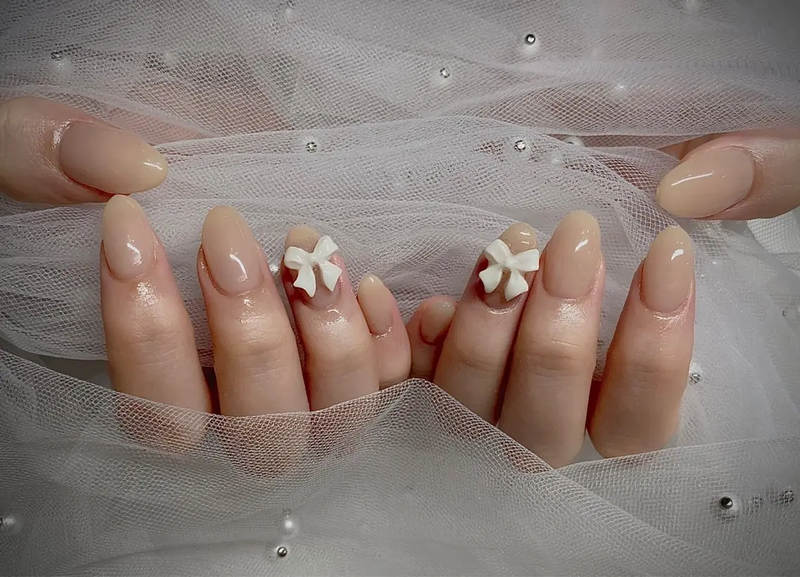 ネイル I-nailロング /ワンホン/キラキラのネイルデザイン