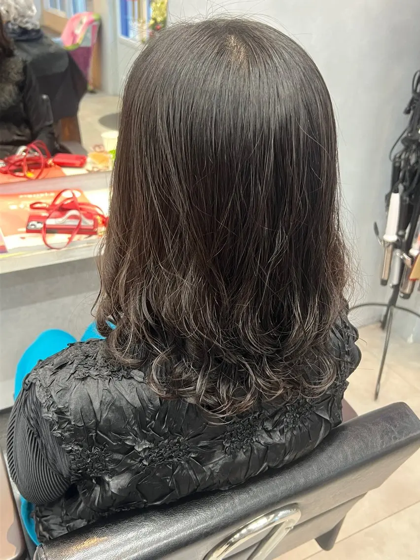 ミディアム パーマ ミディアムパーマ デジタルパーマ 🐬Lala 🐬のヘアスタイル