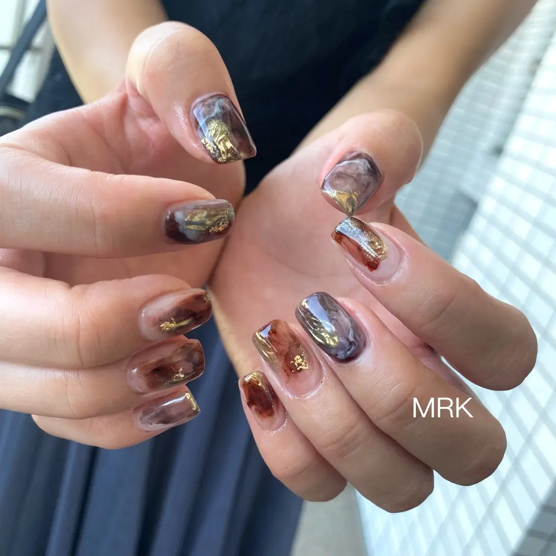ネイル ミラーネイル ニュアンスネイル MARUKO nailのネイルデザイン