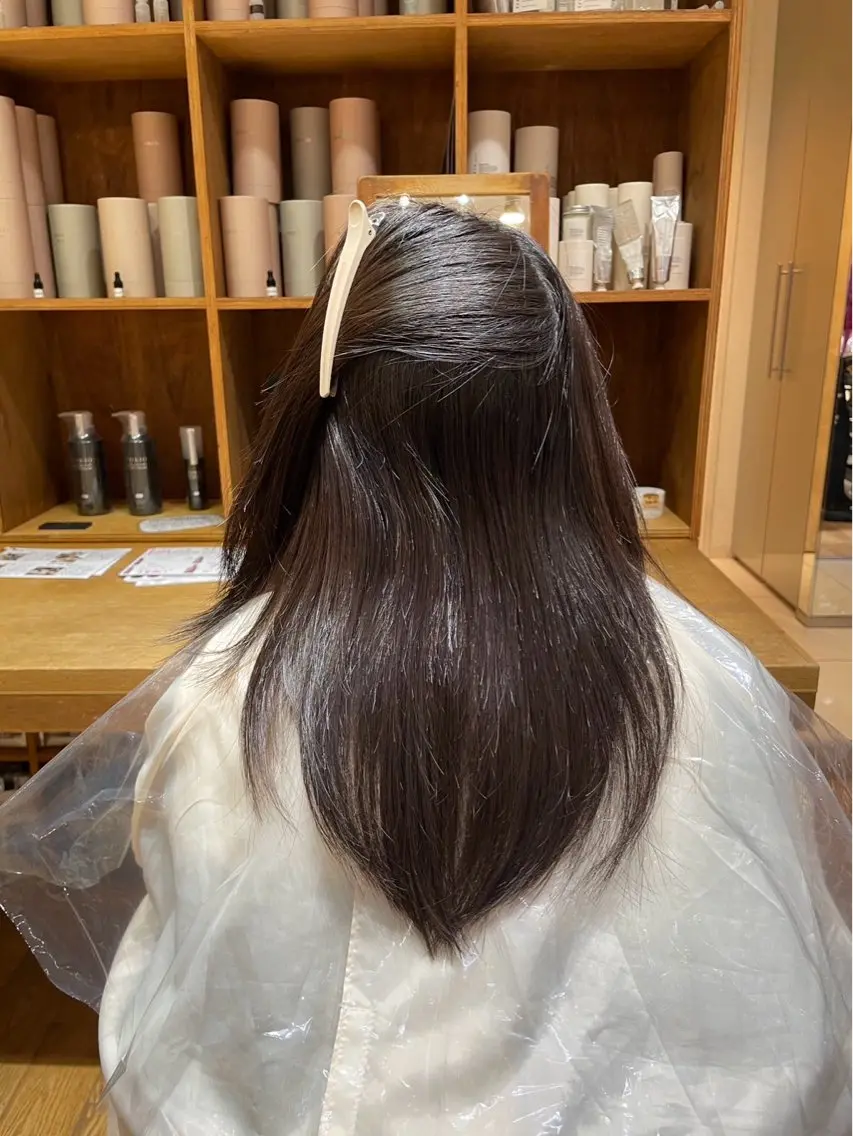 ミディアム 🩶縮毛矯正モデル 募集中/にーの🩶のヘアスタイル