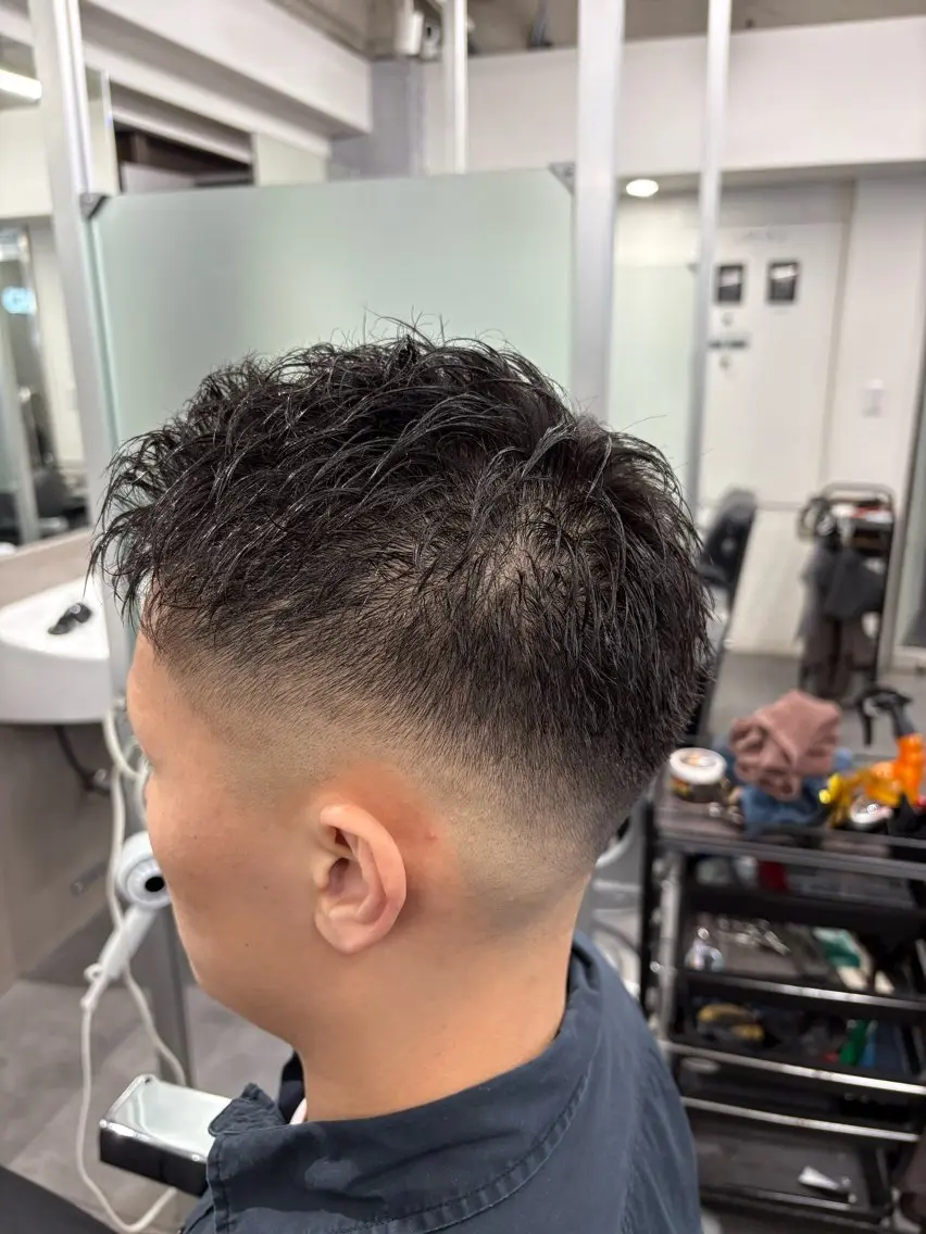 ショート メンズ カット パーマ 本間 颯太のヘアスタイル