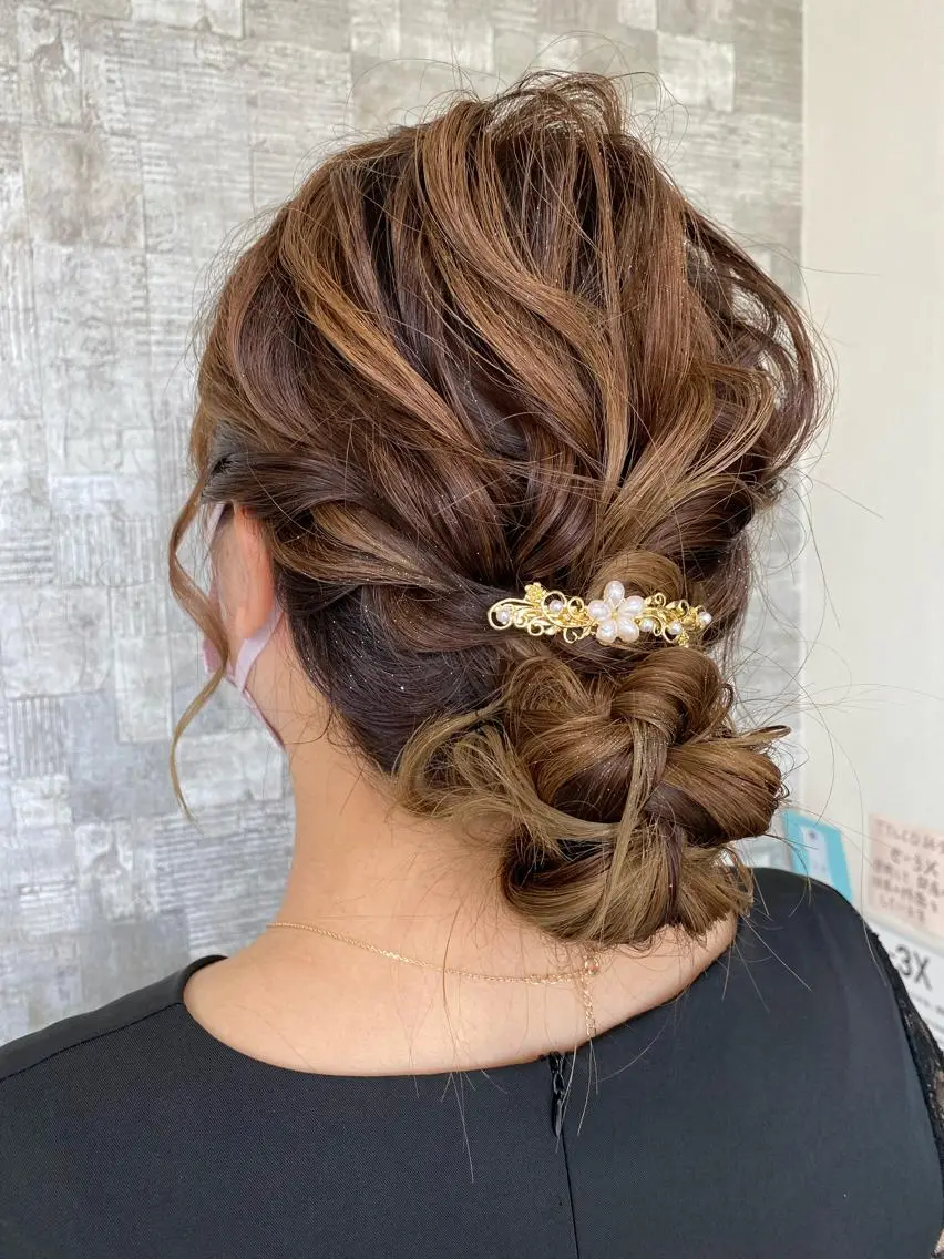 アップヘアセット🥀の写真