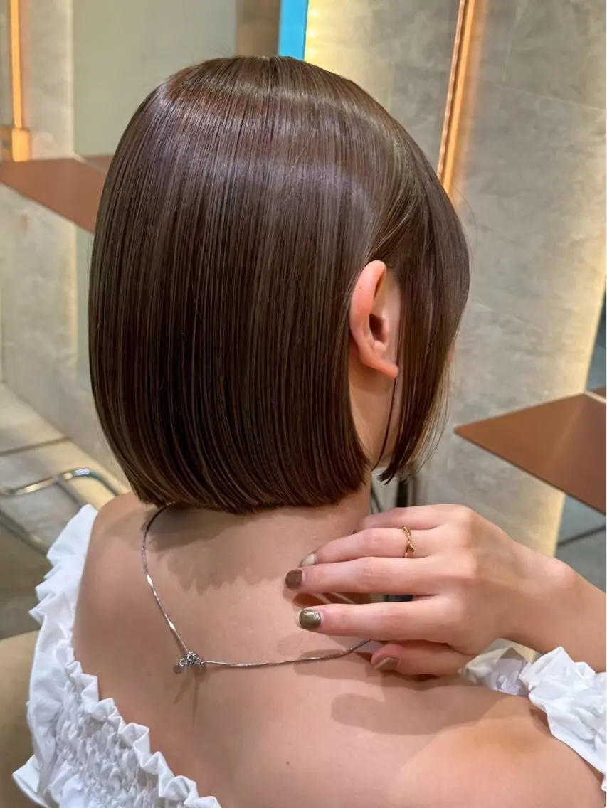 ショート カット ヘアカラー 縮毛矯正 トリートメント 🦋韓国風レイヤー/ 艶髪矯正🦋凛太郎のヘアスタイル