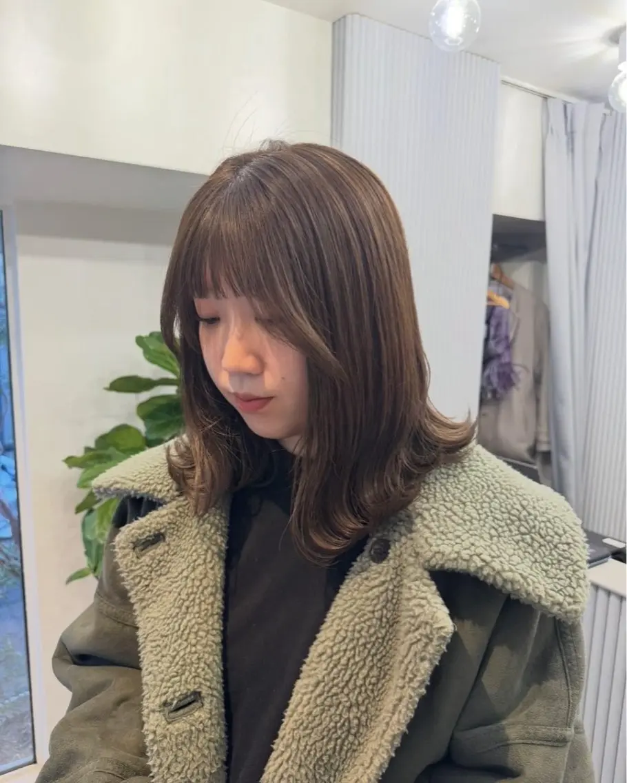 ロング カラー カット ヘアカラー トリートメント mako/オリーブ /美容師アイリストのマツエク・マツパデザイン