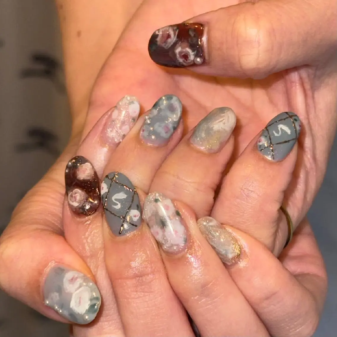 ネイル ニュアンスネイル ハンドネイル MARIN NAILのネイルデザイン