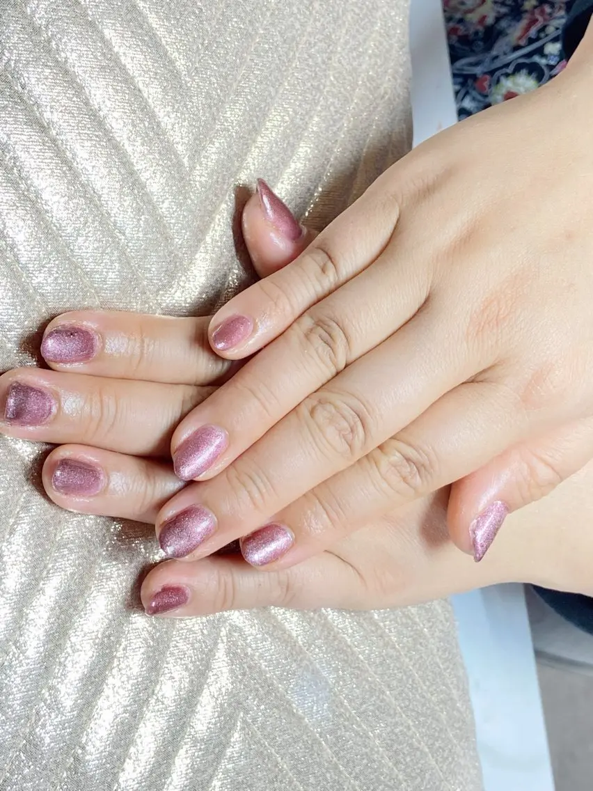 ネイル ワンカラーネイル Twineight. Tsuka🩵のネイルデザイン