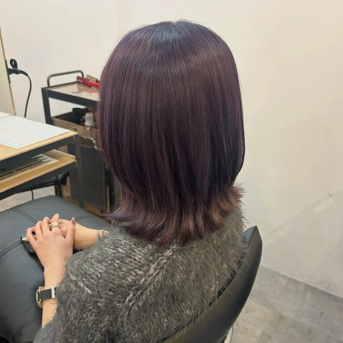 ミディアム カラー カット ヘアカラー 立花 ふたば🌱のヘアスタイル