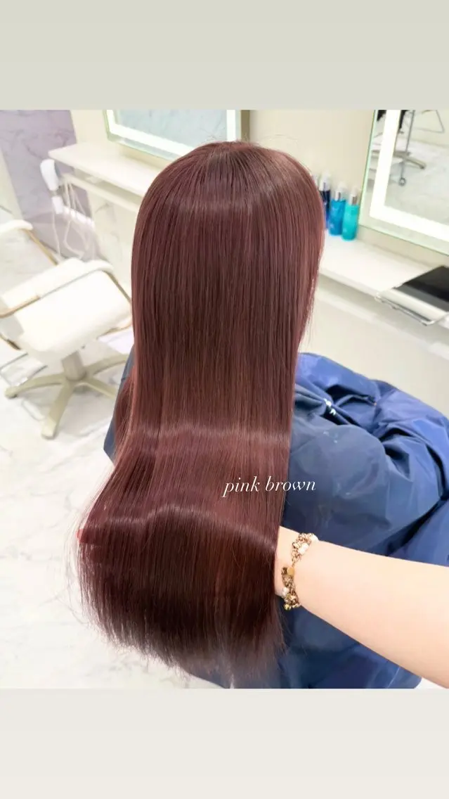 ロング カラー ヘアカラー ParveMix🎀 稲垣 詞葉のヘアスタイル