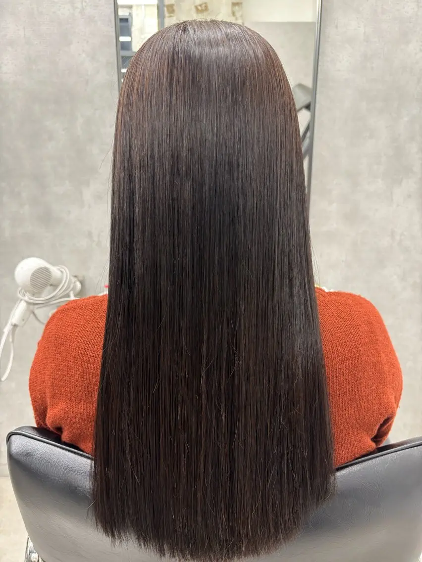 ロング カラー 髪質改善 縮毛矯正 トリートメント カット ヘアカラー 縮毛矯正 トリートメント すぐ巻ける縮毛矯正 🍀勝倉　麗のヘアスタイル