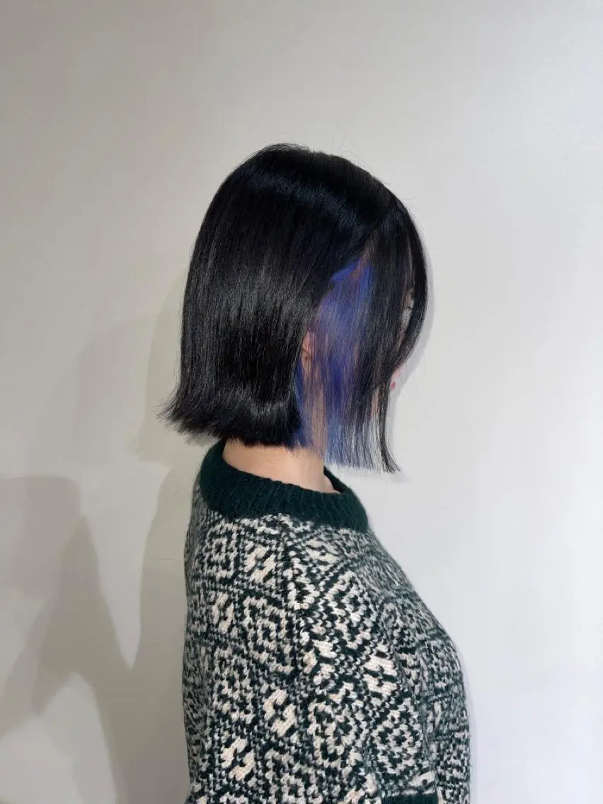 🌈インナーカラー🌈イヤリングカラー、フェイスフレーミング【インナーブリーチ込み】の写真