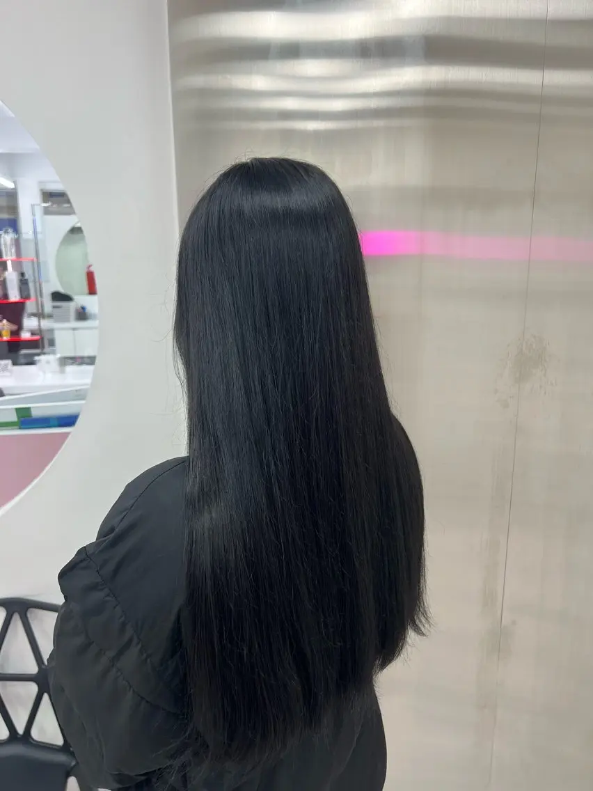 ロング カラー 💖似合わせカラー レイヤー💖縮毛矯正のヘアスタイル