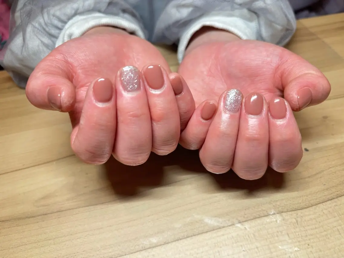 ミニモ限定ジェルネイル(ワンカラー)オフ込みの写真