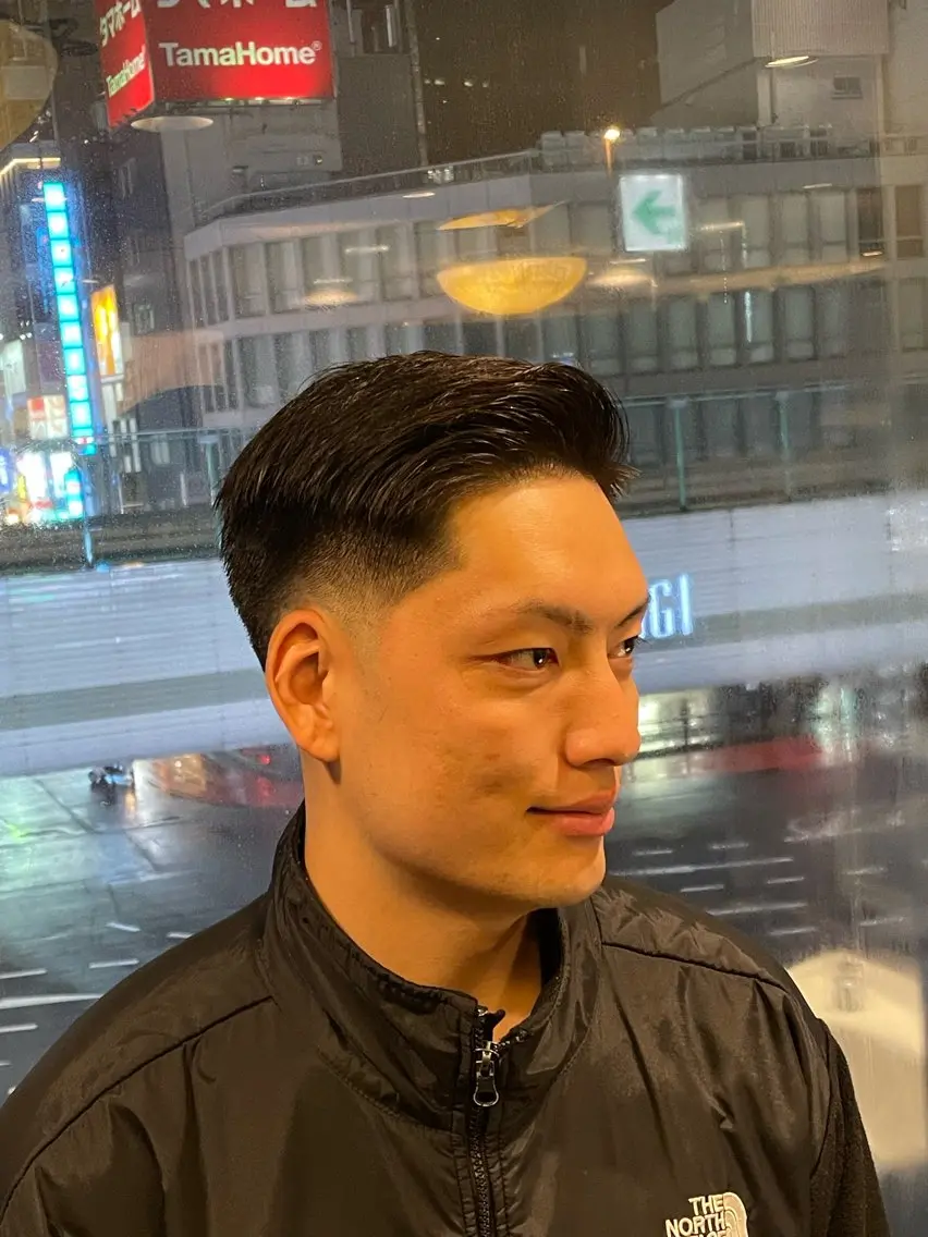ショート ヘアアレンジ メンズ barber shopのヘアスタイル