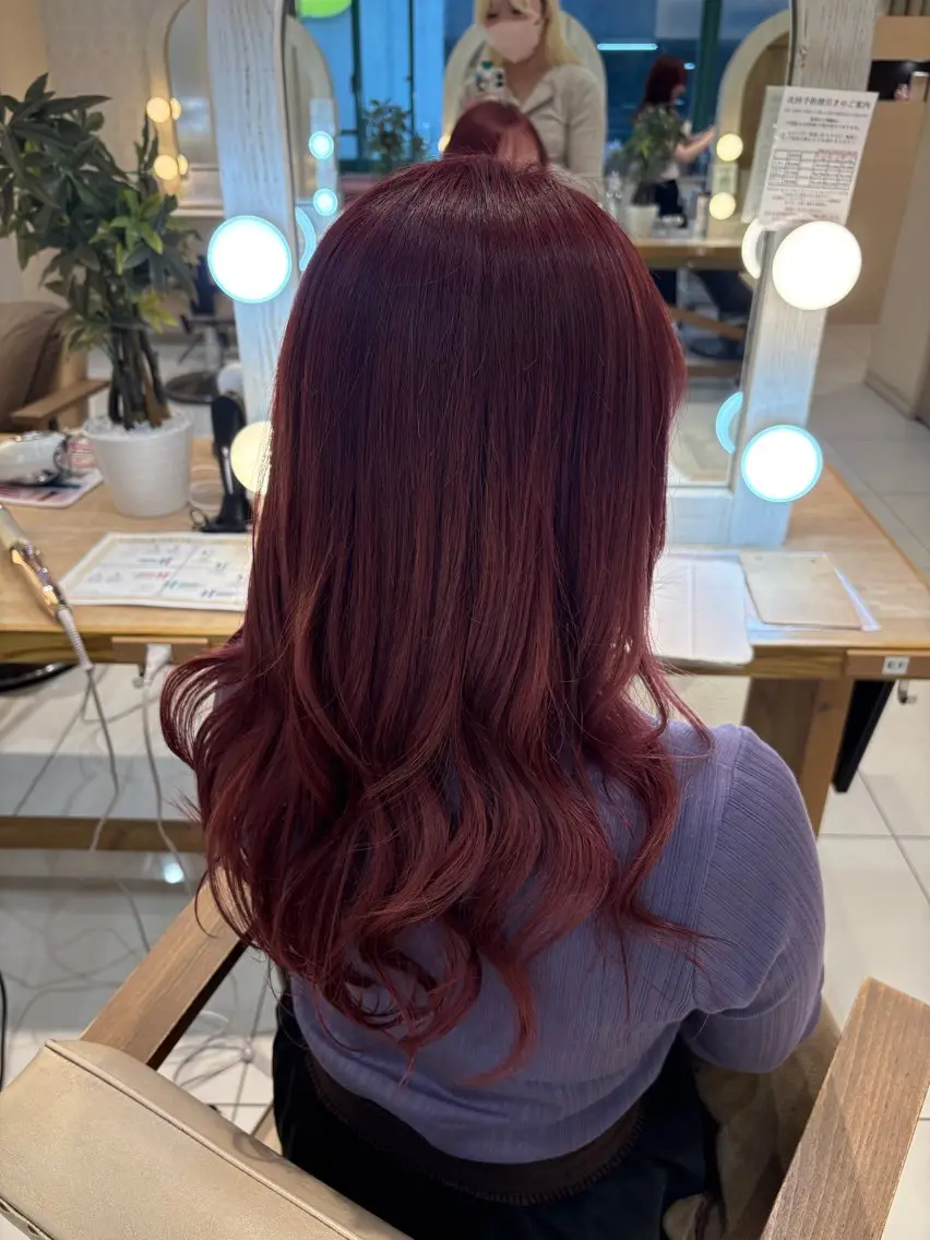 セミロング ヘアカラー 🍒Natsuka /ガーリー/アレンジのヘアスタイル