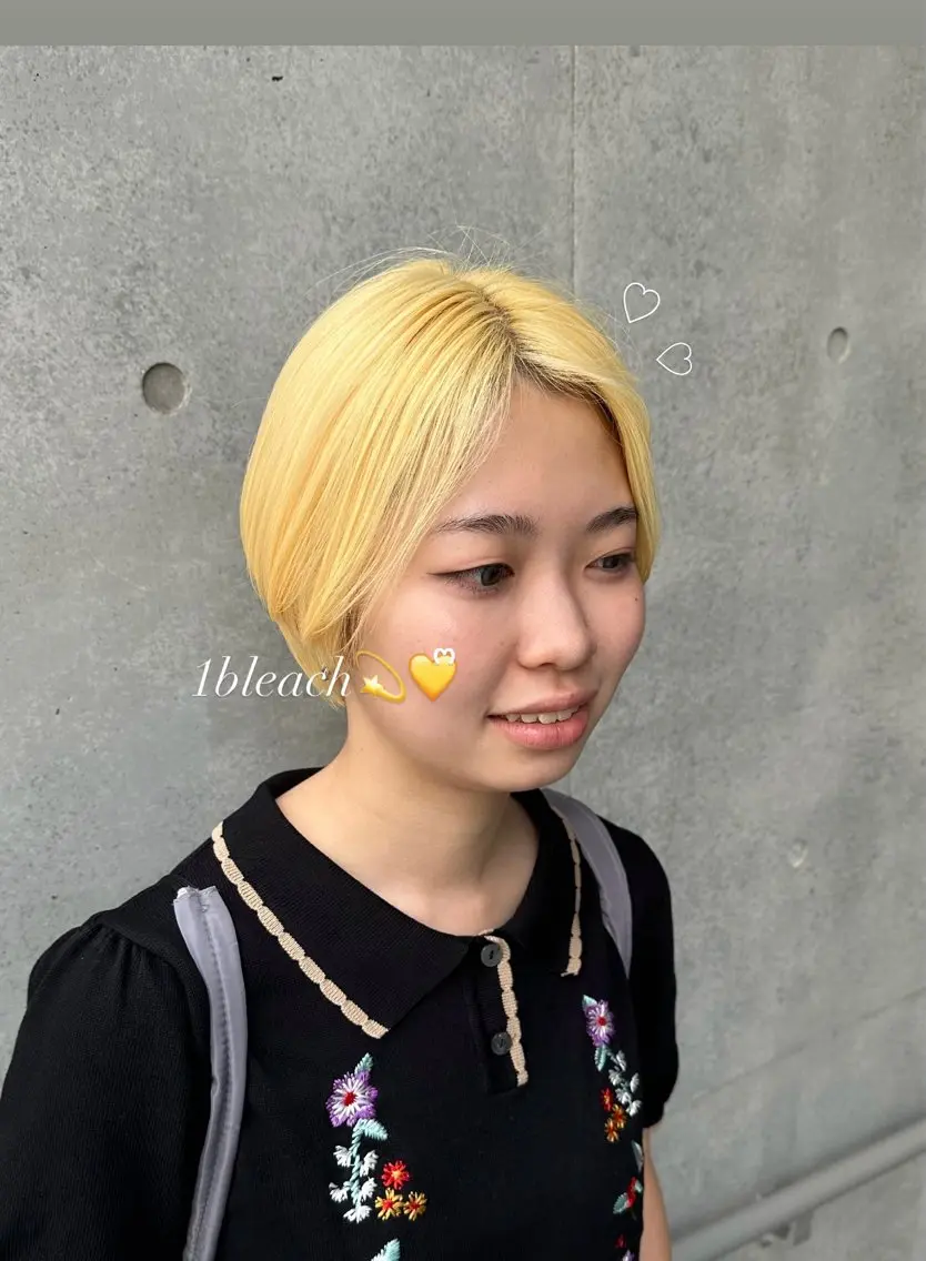 ショート カラー 韓国レイヤー kira🌛のヘアスタイル