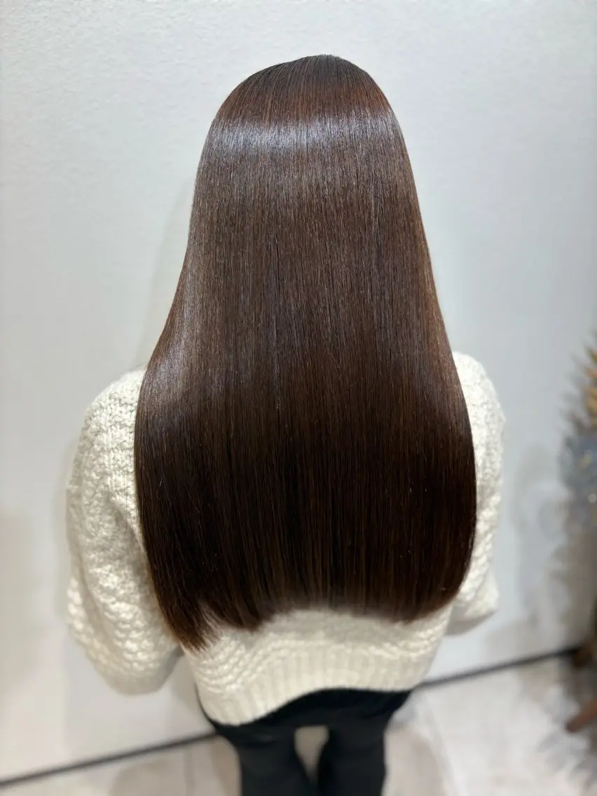 ロング 縮毛矯正 トリートメント 🍀失敗しない 縮毛矯正熊谷竜馬🍀のヘアスタイル