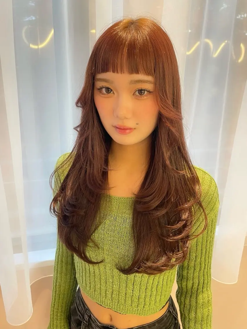 ロング カラー カット ヘアカラー トリートメント belta.🌱 安藝夏花🌻のヘアスタイル