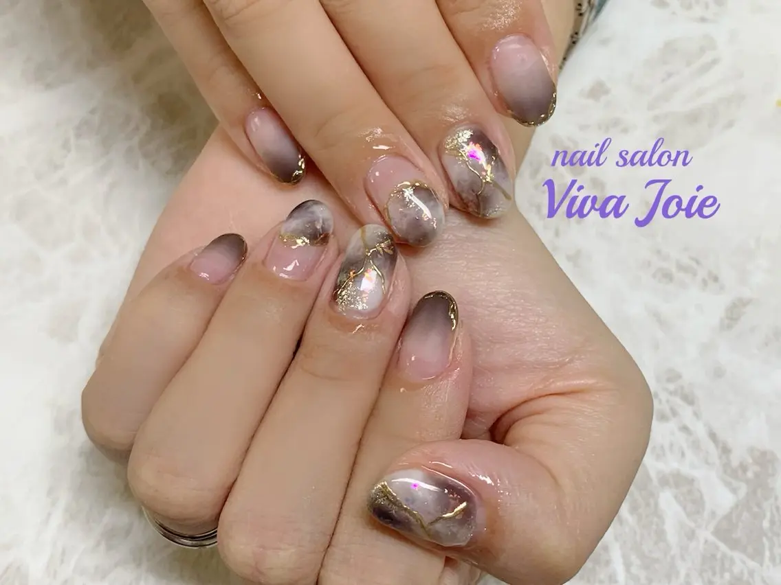 ネイル ジェルネイル ニュアンスネイル ハンドネイル Viva Joieのネイルデザイン