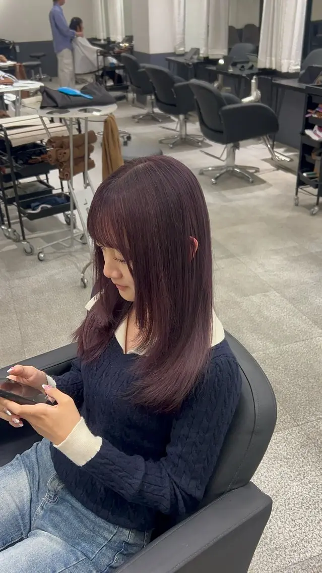 カラー ラベンダーカラー ヘアカラー YUDAIブリーチ• カラー/心斎橋•難波のヘアスタイル
