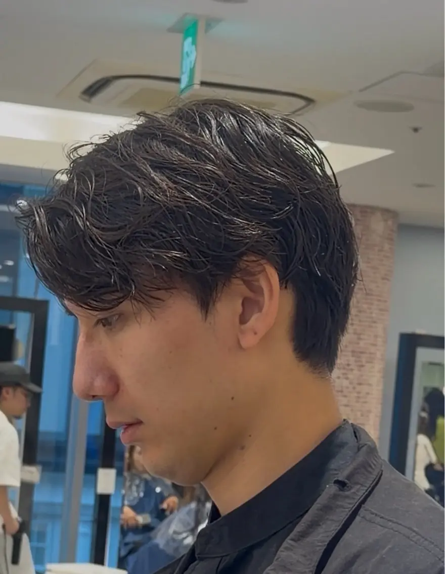 メンズ カット パーマ 🎸メンズ朝ラク！ パーマ特化ren🎸のヘアスタイル