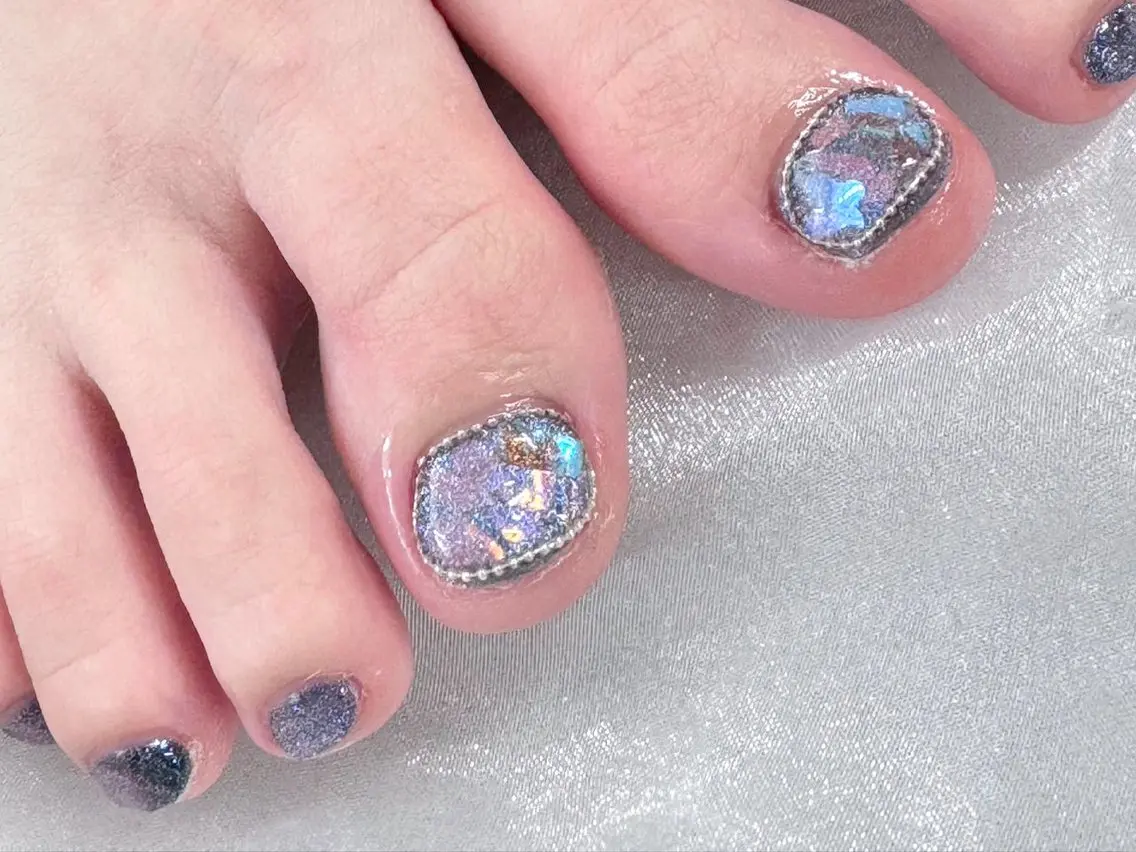 ネイル フットネイル ジェルネイル 持ち込み candy nail 韓国風ワンホンネイルのネイルデザイン