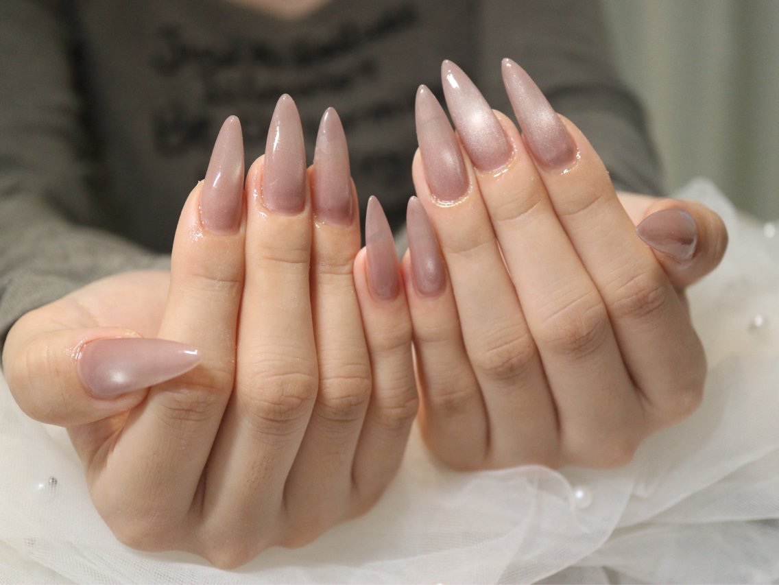 ネイル 長さ出し ロングネイル マグネットネイル ネイルチップ あいか✨新宿西口1分 パラジェルのネイルデザイン