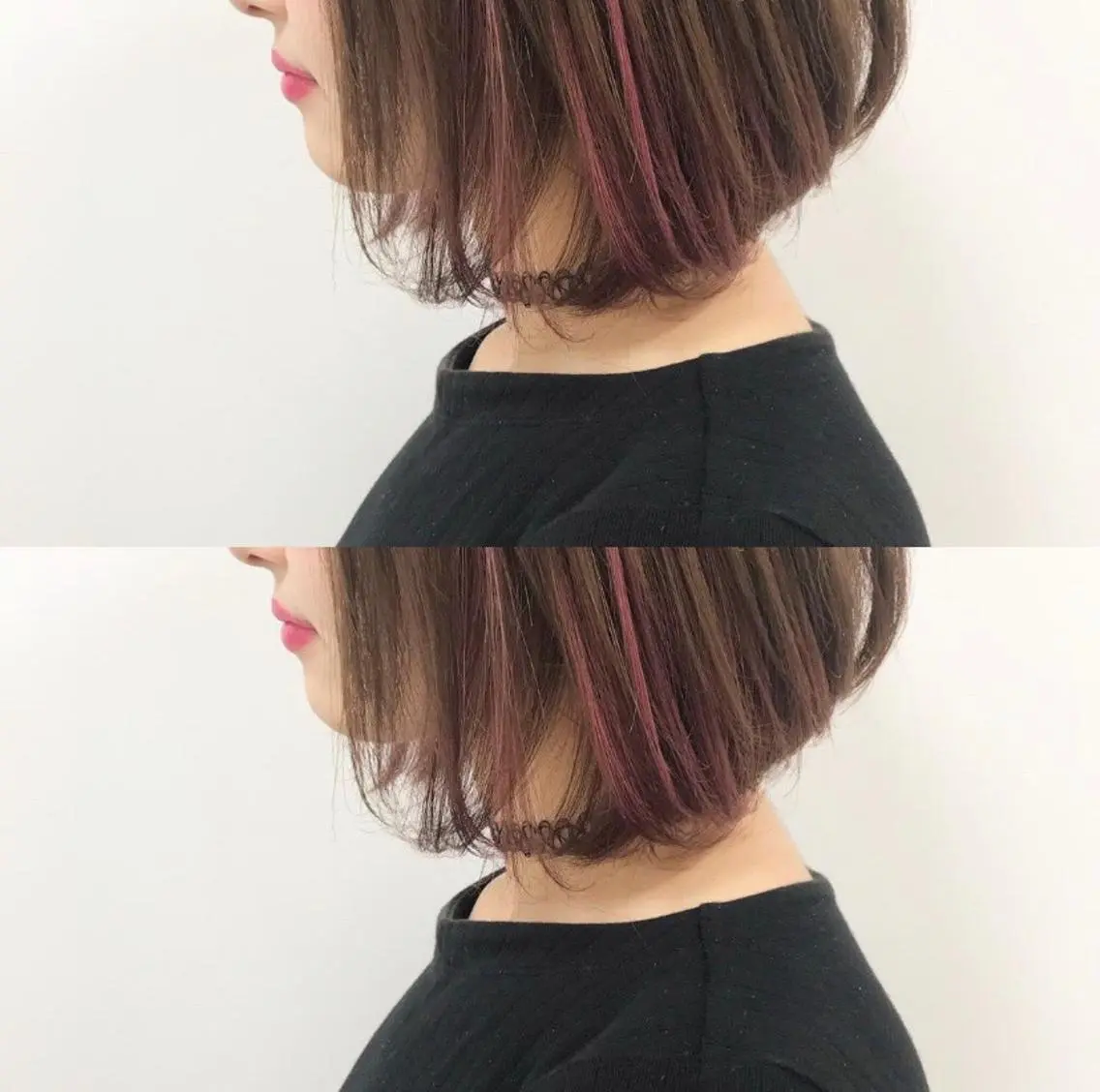 ミディアム カラー ヘアアレンジ 白髪ぼかしハイライト 茗荷谷駅徒歩2分のヘアスタイル