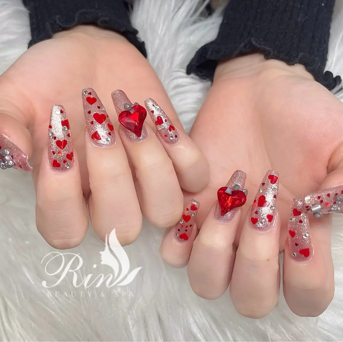 ネイル アートネイル フレンチネイル ジェルネイル 韓国ネイル ミラーネイル Rin Nail 新大久保店のネイルデザイン