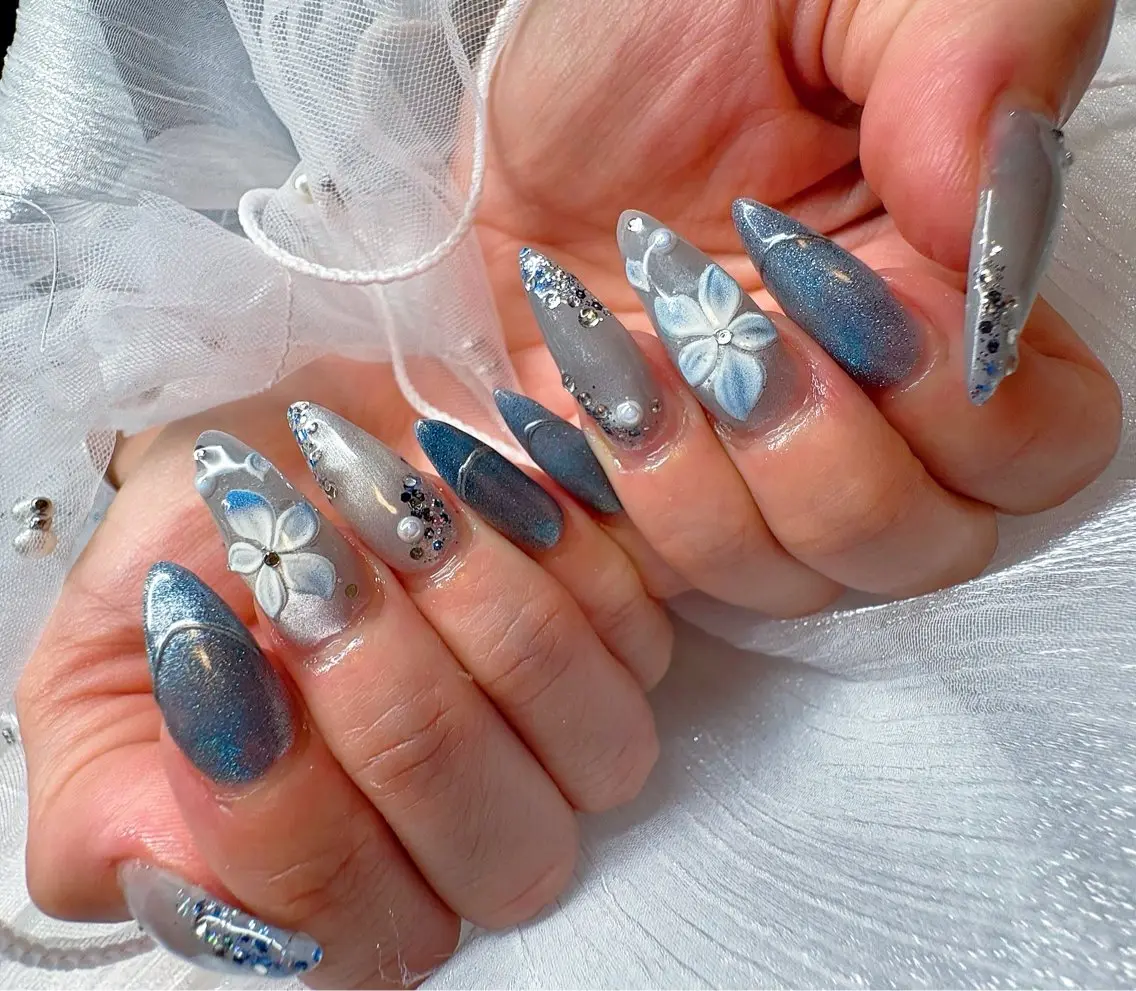 ネイル ブライダルネイル ハンドネイル nail salon ELUのネイルデザイン