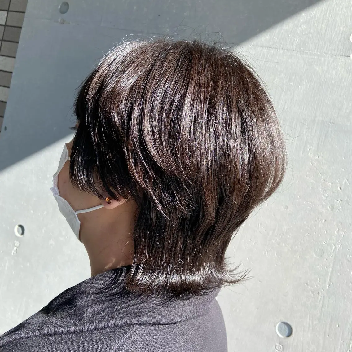 ショート カラー ウルフカット カット ヘアカラー 💜推しインナー カラー/菊池柊真💜のヘアスタイル