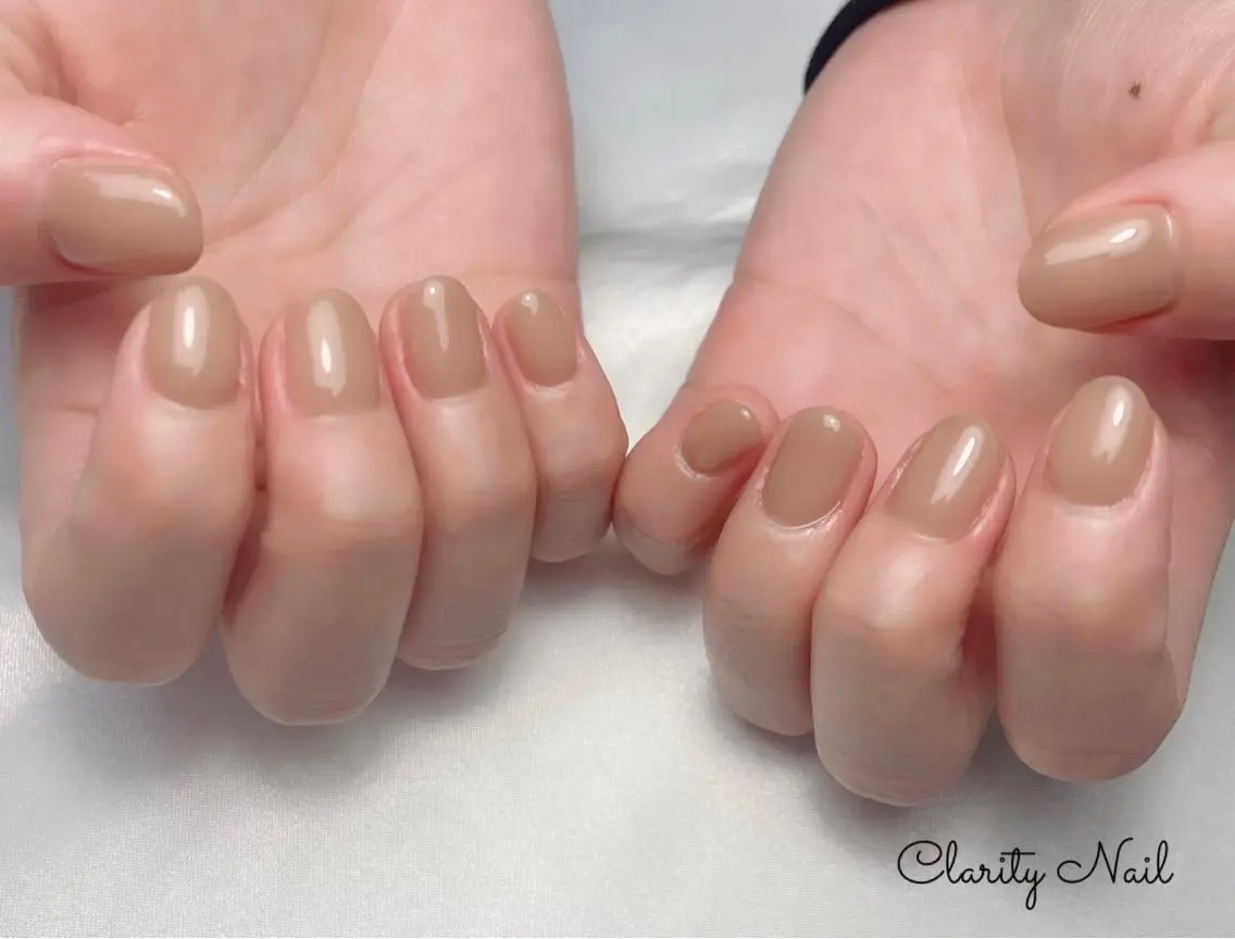 ネイル ワンカラーネイル ハンドネイル Clarity Nailのネイルデザイン