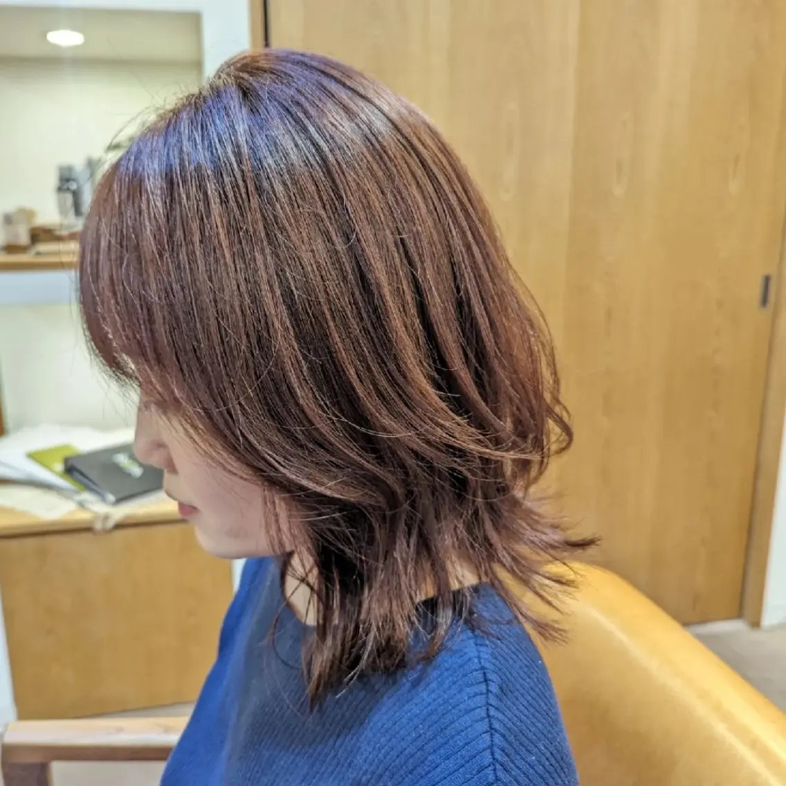 カラー ベージュカラー ピンクカラー ピンクベージュ R hair🧡 伊藤美和🤎のヘアスタイル